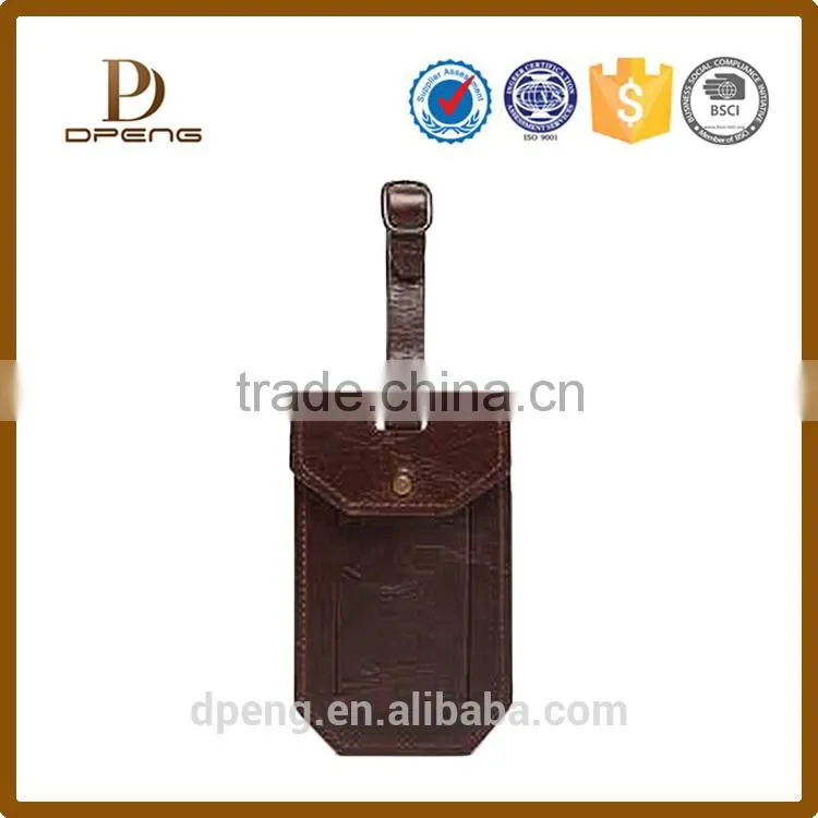 oem China factory faux leather luggage tags