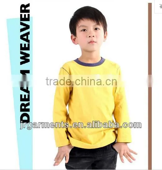 Factory sale Children's Puff Printed Boy's Clothing long sleeve T Shirts in Plus size