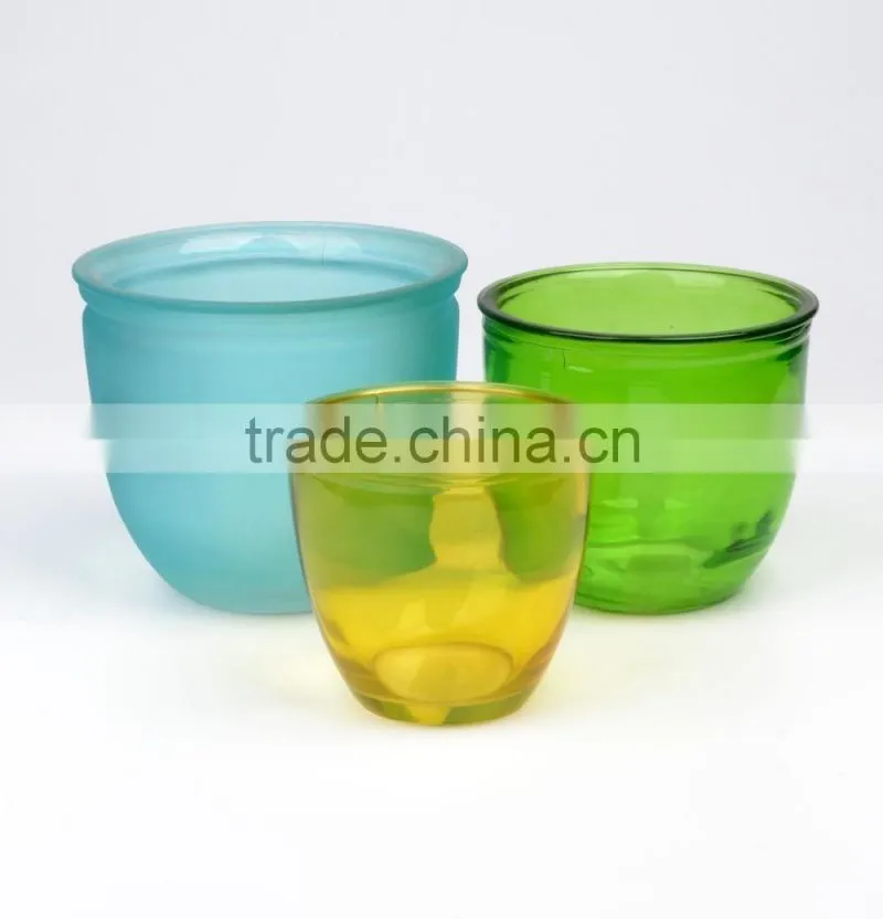 Hot selling new design cheap bulk flower glass pot