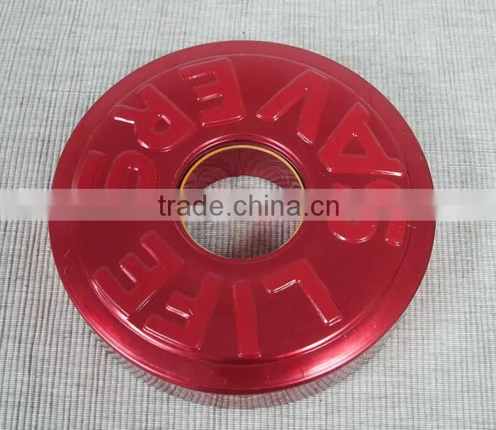 Beautiful gifts circinate shape tin box gift tin box