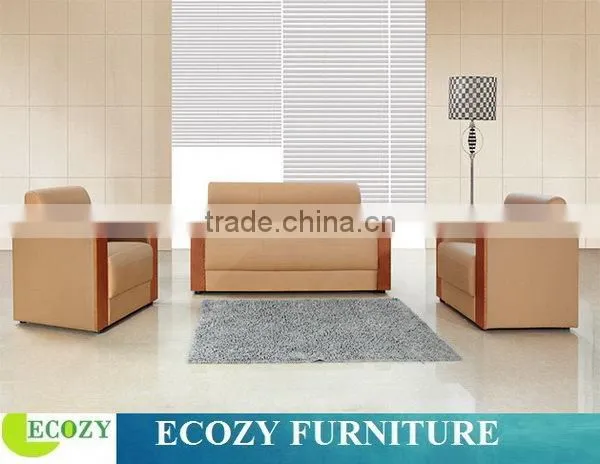 Fashionable designer wooden l shaped sofa sets