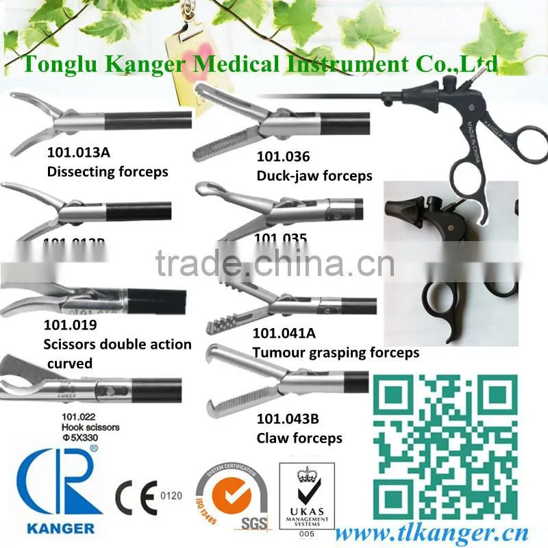 Brand New CE Approved Laparoscopic grasper 5X330mm endoscopy
