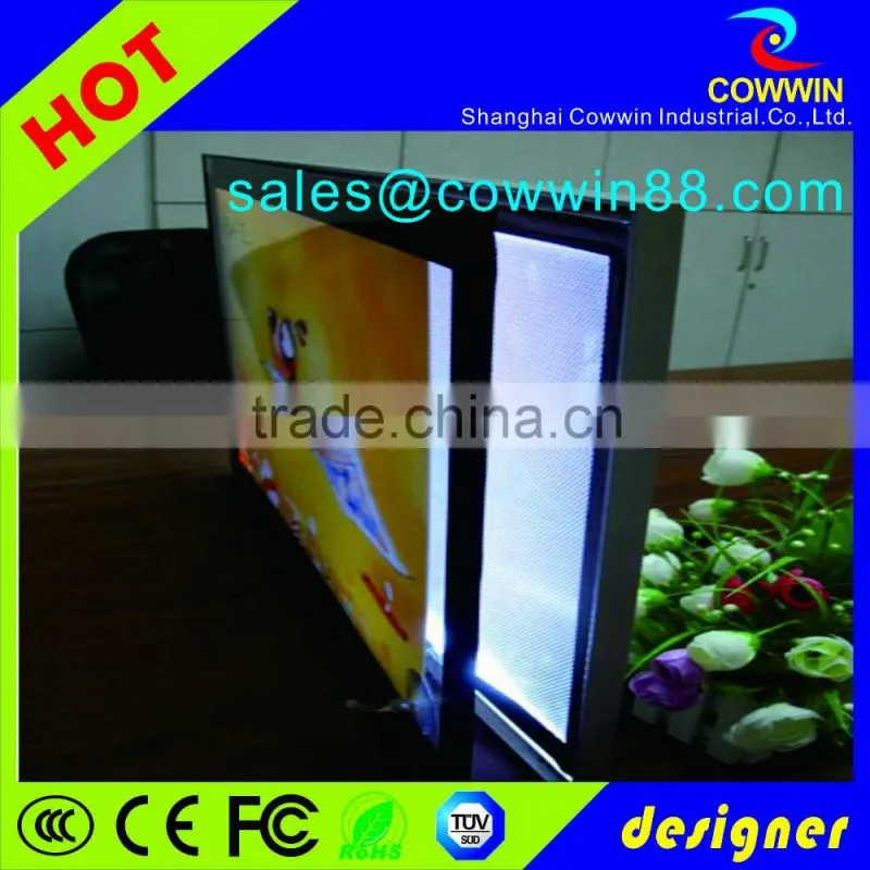 Cable Suspension LED light box for real estate agents window display