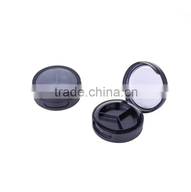 Customized Black empty cheap cosmetic eyeshadow display case