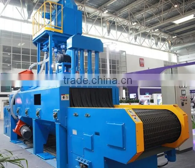 Wire mesh belt continuous shot blasting machines