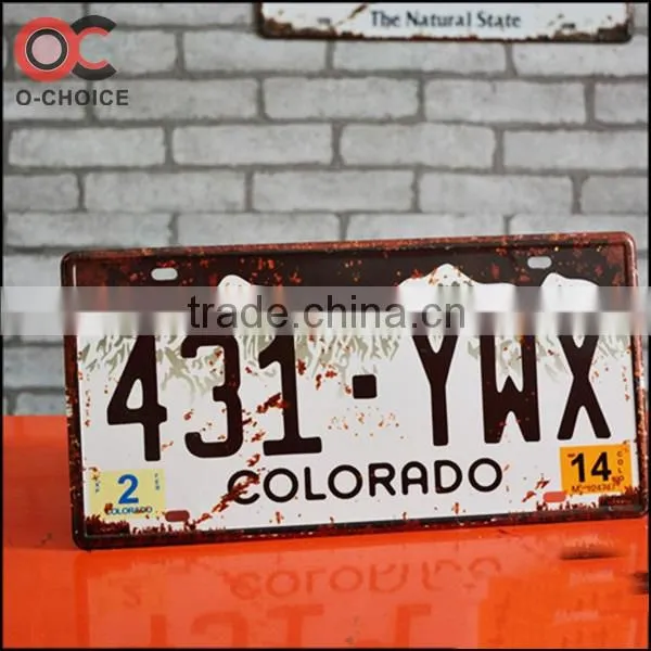 15x31cm New License plate retro tin signs