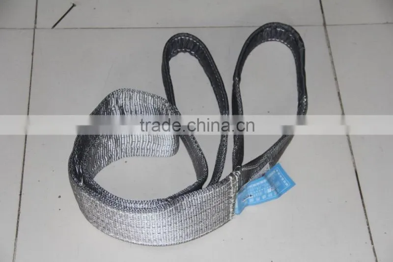 web lifting sling belt double ply polyester webbing sling with plain