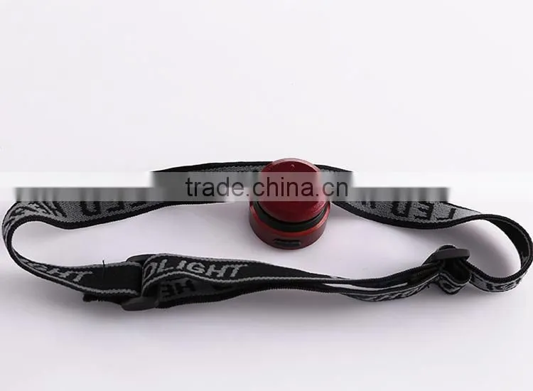 high power lumens rechargeable creee led headlamp with Adjustable and elastic Nylon headband