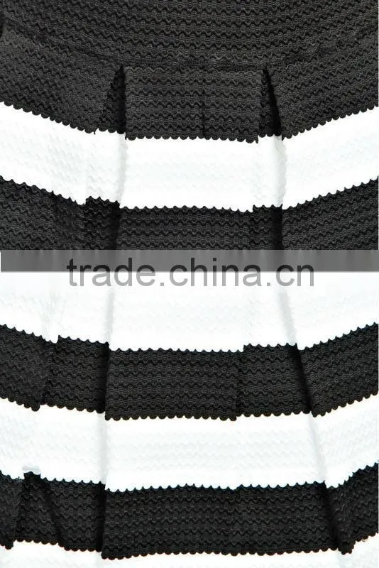 2014 Striped Mini Skirt For Woman