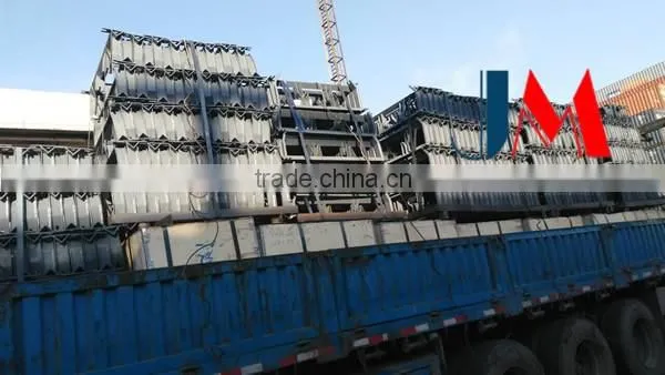Q235 steel conveyor belt roller frame for rock crushing JMS532