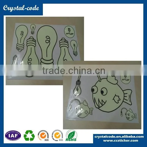 26 letters various shapes noctilucent glow in the dark sticker