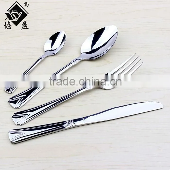 Jieyang! High-grade 18/0 Hand Polish Stainless Steel Table Cutlery/ Hotel & Restaurant Cutlery