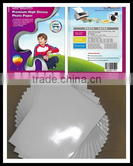 Microporous premium glossy RC photo paper,High glossy inkjet photo paper (cast coated)