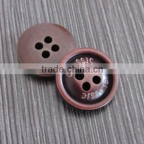 Engraved Resin Shirt Button