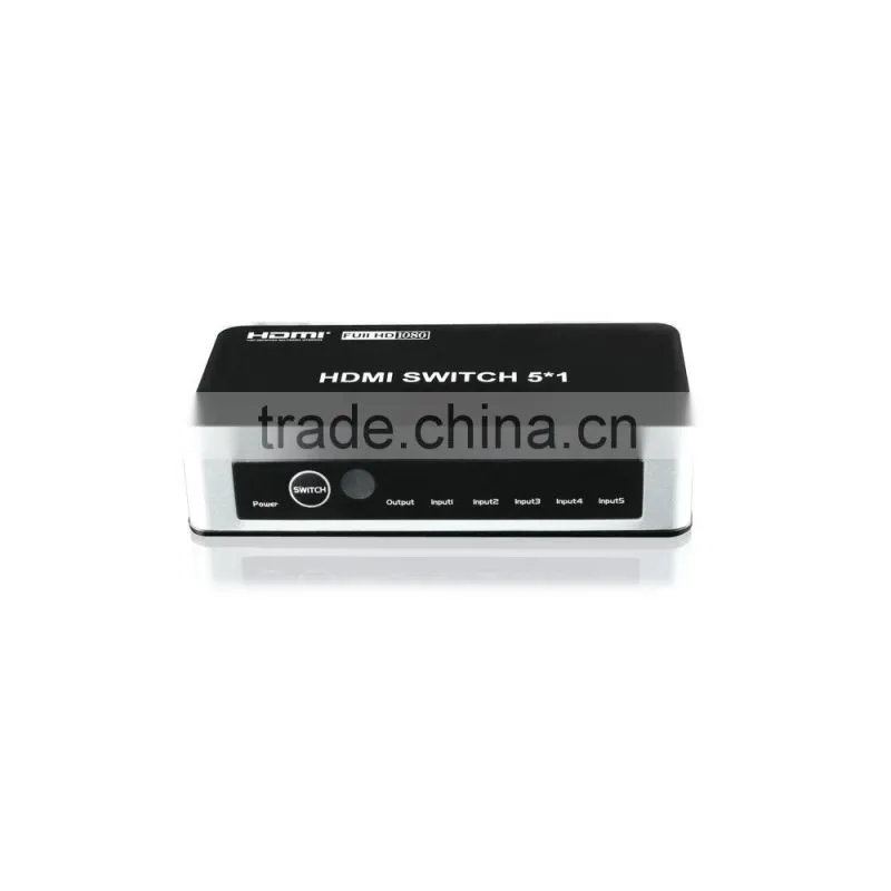 PREMIUM 5 PORTS HIGH SPEED HDMI SWITCHER WITH IR WIRELESS REMOTE SUPPOET 1080P V1.3 INDIA MARKET CHEAP PRICE
