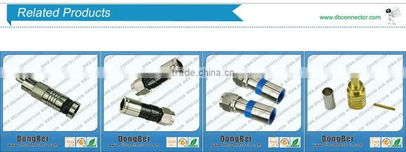 bnc male and rca female electrical connector of Dongbei