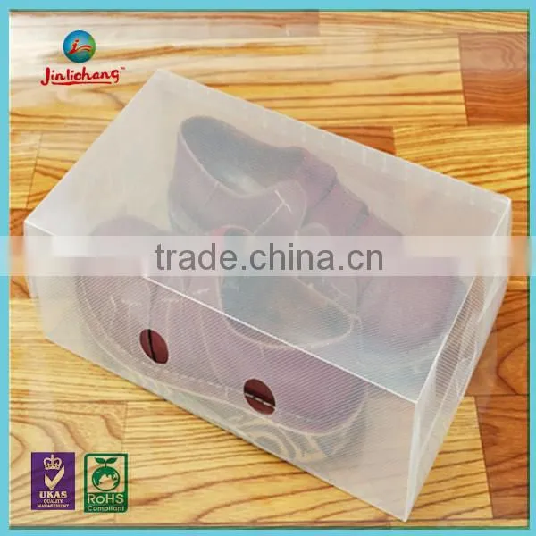 custom folding clear display sneaker shoe box