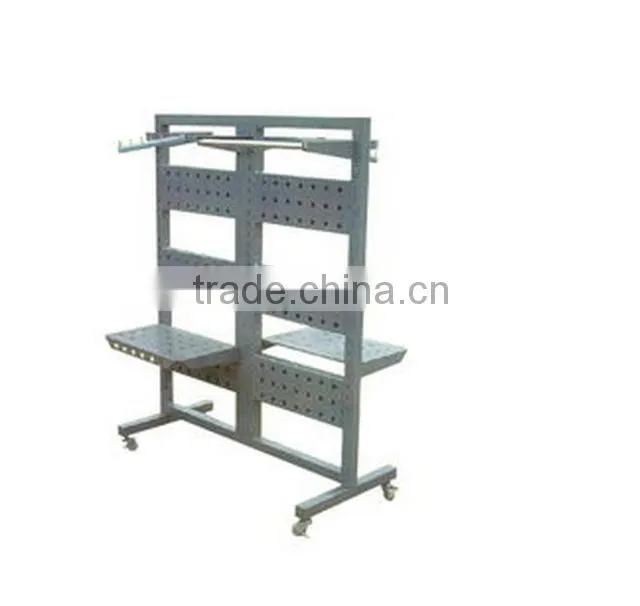 2015 hot shop and supermaket furniture stainless steel display stand metal display racks