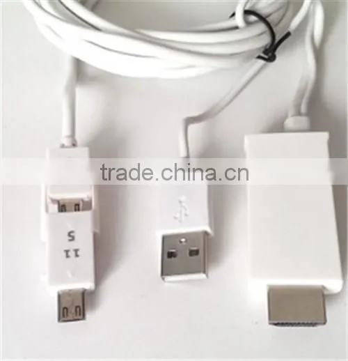 Micro usb 11pin MHL Cable blister packing 3m