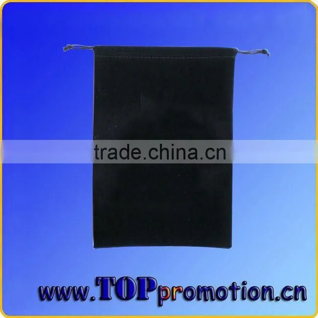 black flocking logo printing fan bag