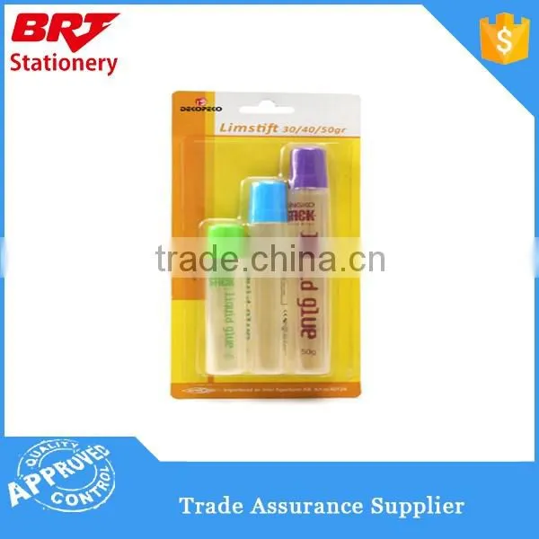 promotional glue stick set with stationery scissors