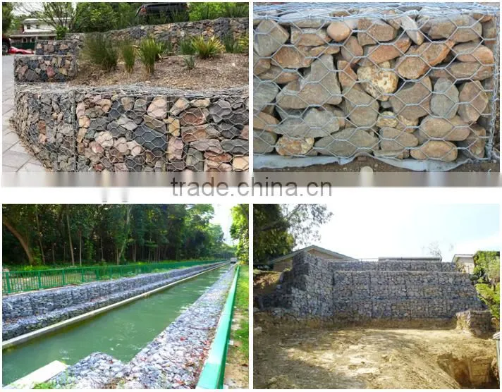 galfan wire gabion box, Zinc Alloy gabion basket