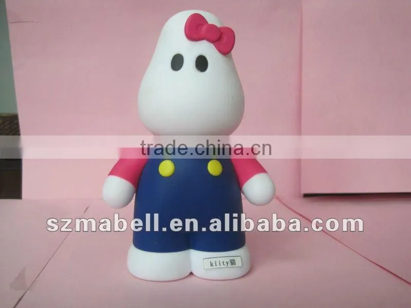 Pink Kitty cat soft PVC doll & toys