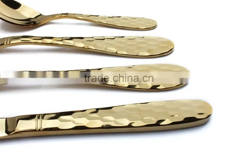 PVD Coating gold color cutlery, stainless steel flatware 18/10, flatware