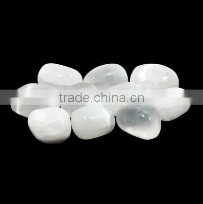 Natural Girasol tumble gemstone beads for jewelry making