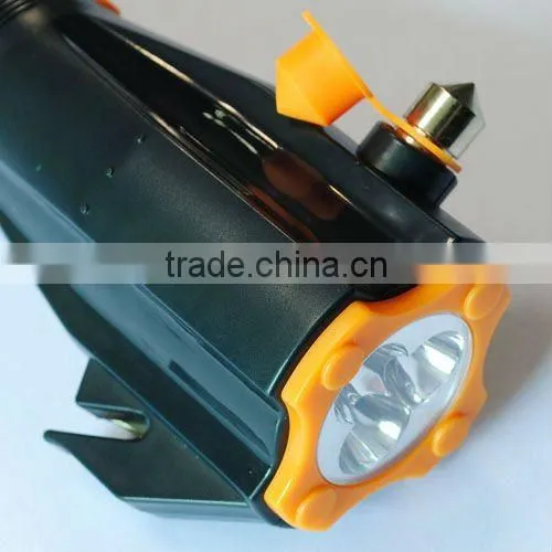 crank dynamo flashlight & torch with radio & phone charger