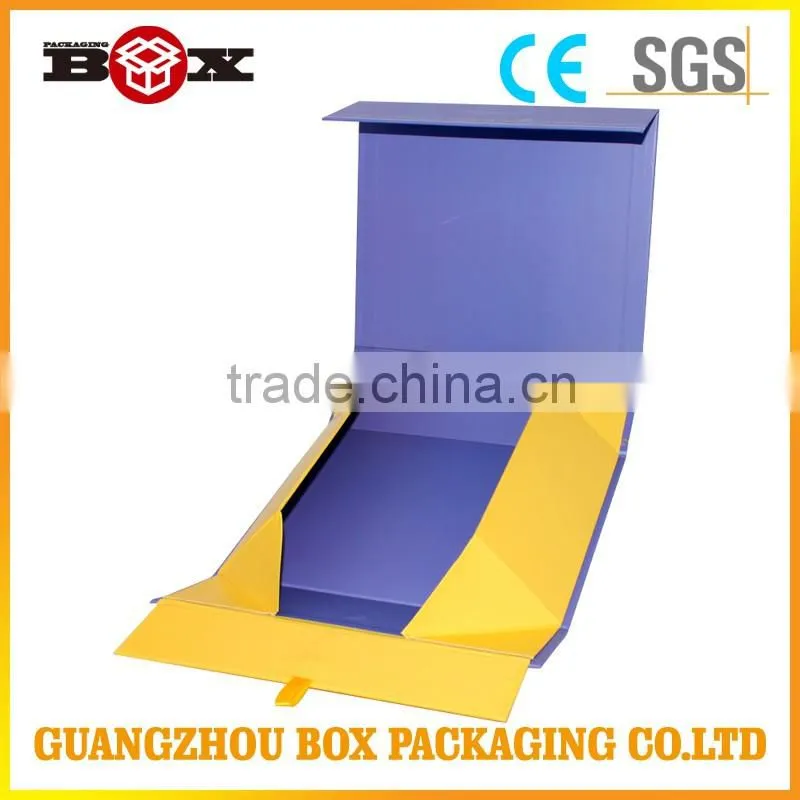 Collapsing paper box packaging