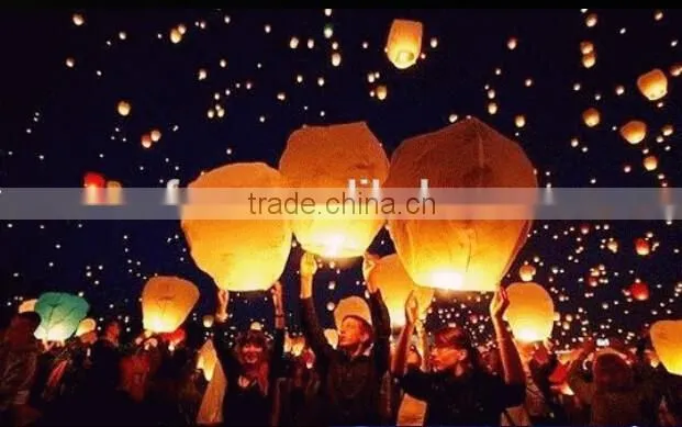 Sky Lanterns Paper Fire Candle / Flying Party Lamp / fly papaer lantern