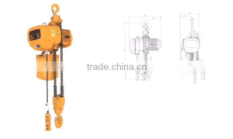 100m electric chain hoist 1phase 220v/110v electric chain hoist