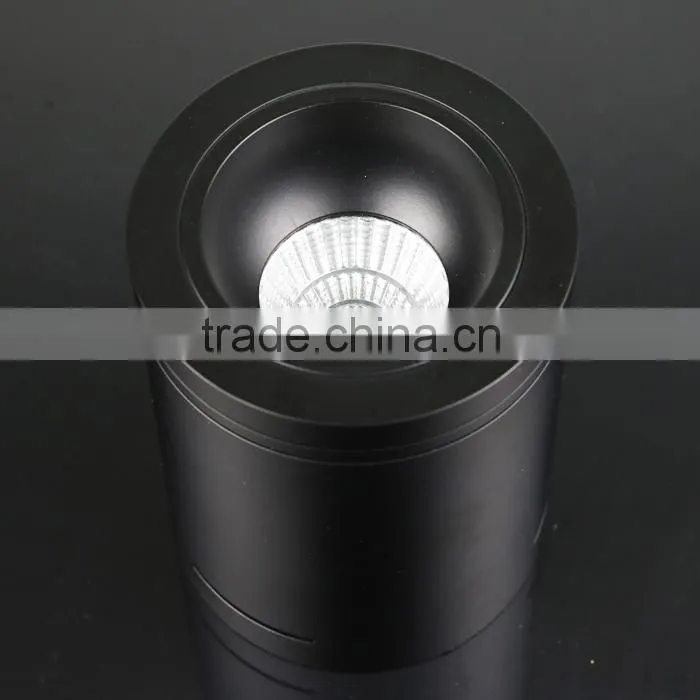 Dimmable 7W 9W LED Surface Mounted COB Downlight with Black/White Color