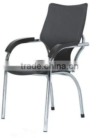 metal base with pvc black chair office guest AH-68
