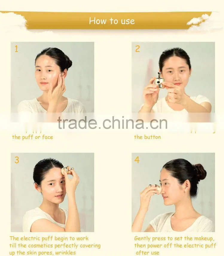 EveryLady high quality custom powder case with puff