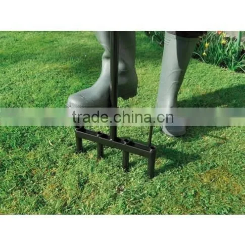Heavy duty hollow tine lawn aerator