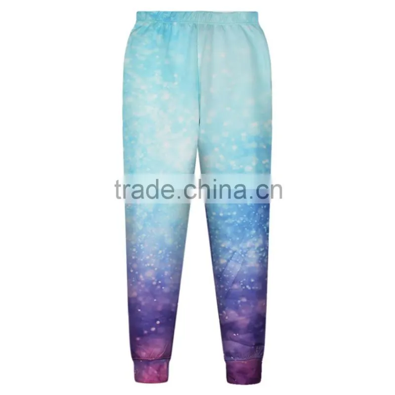 2015 new fashion Casual pants Polyester and Spandex High Quality Galaxy Digital Print Pants N18-29