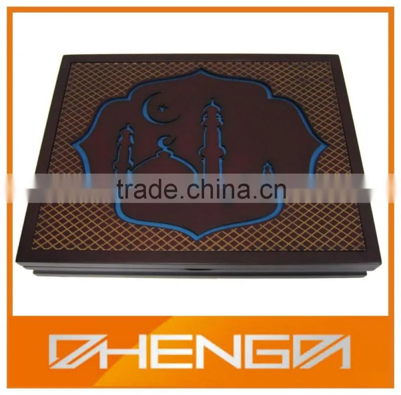 High quality Arabic Laser Engraved Box Display Wood Box
