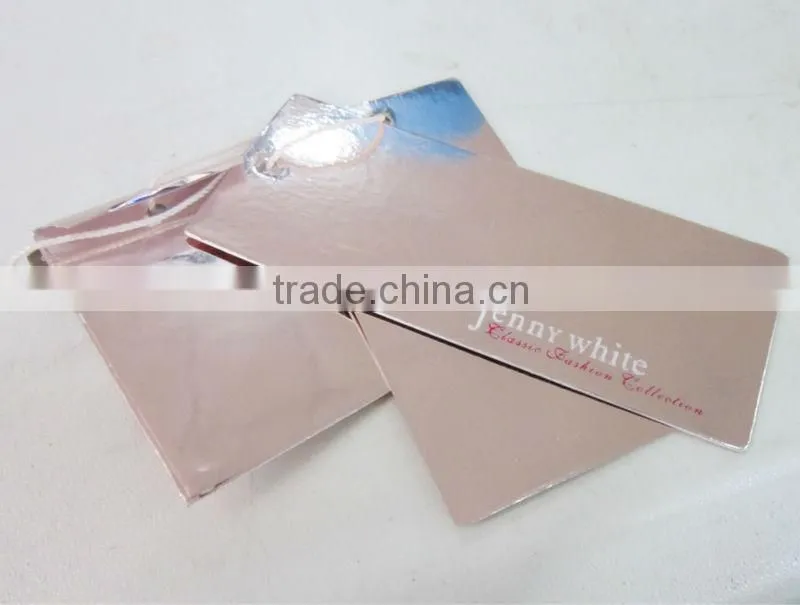 Fashional paper hang tag with the pp rope