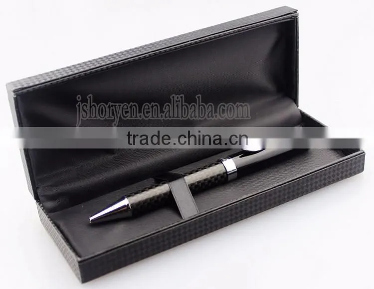 luxury Carbon fiber Metal ball pen with Customer logo