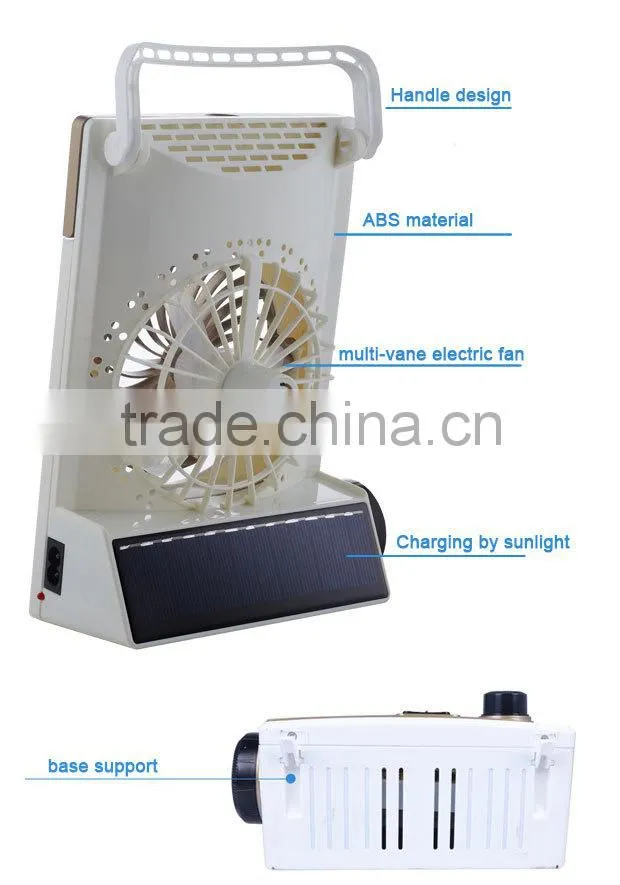 High quality new style Factory wholesale solar table fan