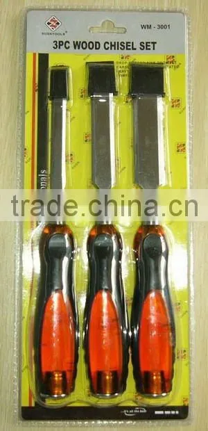 The Hot Sale Hang Card SHAR302 3PCS Wood Chisel Set