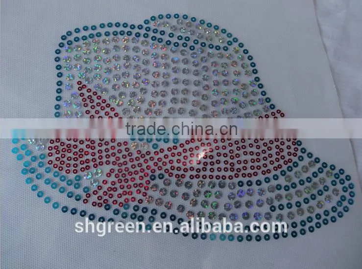 Rhinestone hot fix motif for clothes