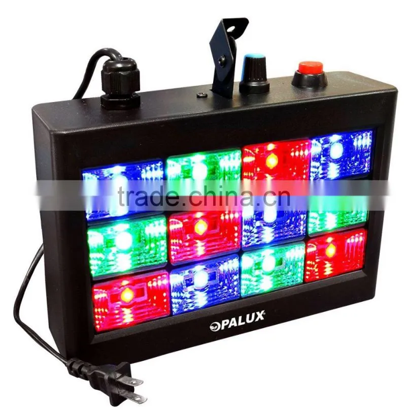 12PCS mini rgb led strobe light led stage light Disco Party light