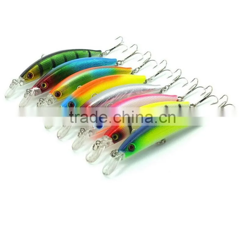Plastic Minnow Fishing Lures 8 color 9.5cm-3.74inch/9.12g-0.322oz fishing tackle Crank Bait