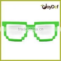 8-bit Pixel Two Tone Glasses Nerd Video Game party Pixelated Sunglasses