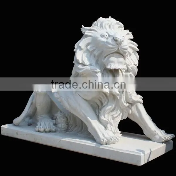 Life size marble lion statues from direct manufacture