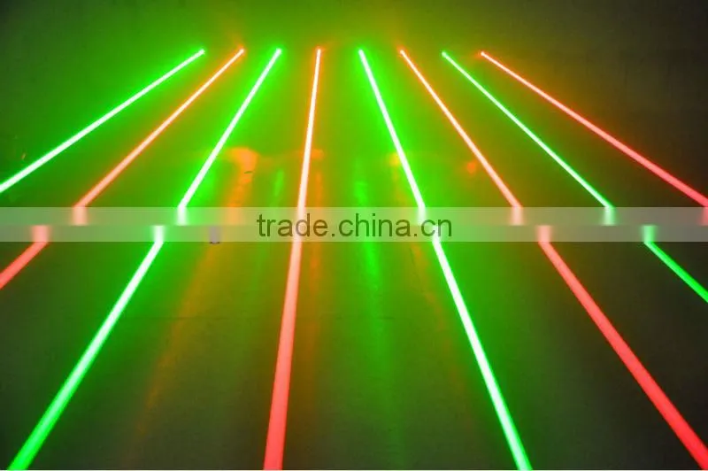 Professional laser curtain 8-head mobile DJ lighting show system projector equipment