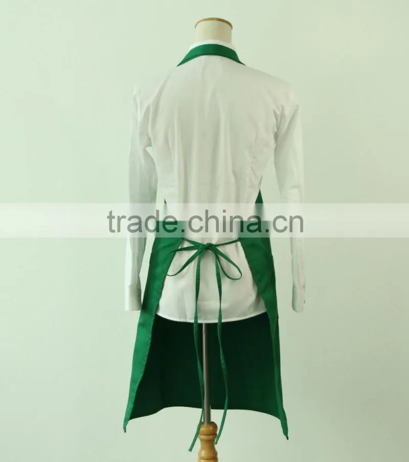 cotton customized embroidery cafe waiter apron
